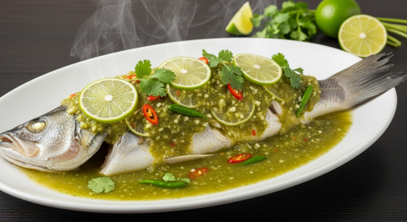 Classic Thai Steamed Lemon Fish (Pla Neung Manao) Recipe
