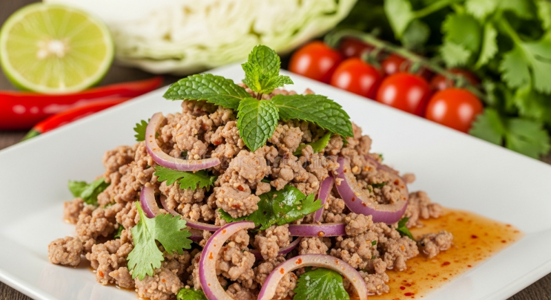 Larb Moo Recipe : Authentic Thai Spicy Minced Pork Salad You Can Make at Home