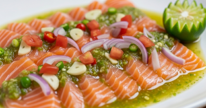 Thai-Style Salmon Salad (Yum Salmon) Recipe | Refreshing Thai Salmon Dish