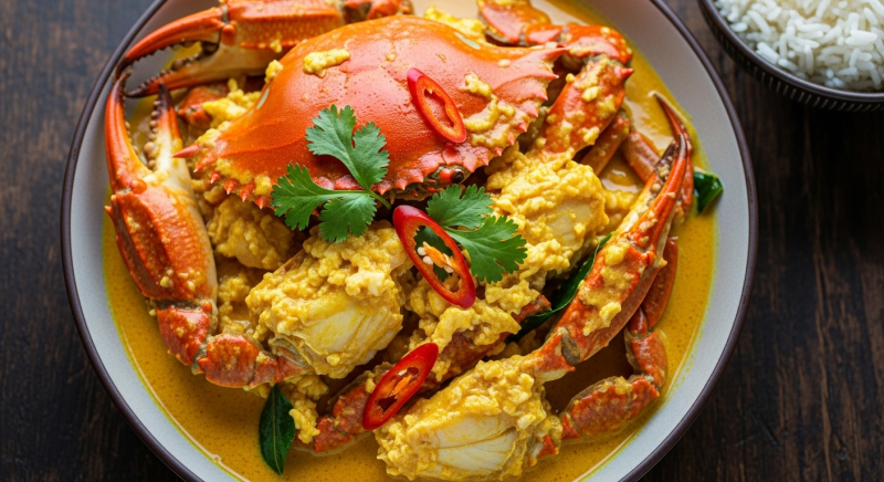 Thai Curry Fried Crab Recipe | How to Make Pàd Pong Ga-Ri, Aromatic and Tender Thai Stir-Fry