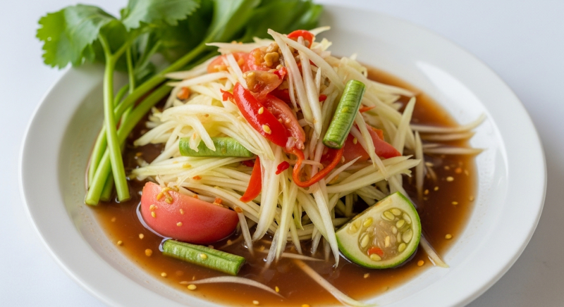 Green Papaya Salad Recipe (Som Tam) | The Classic Thai Salad You Must Try