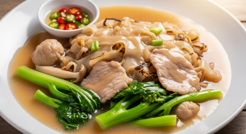 Rad Na Recipe (ราดหน้า) – Thai Stir-Fried Noodles in Gravy