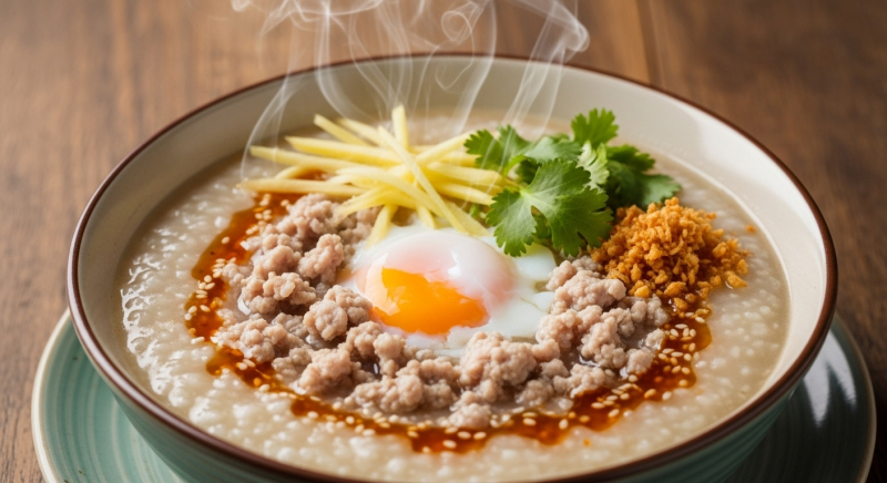 Thai Rice Congee (Jok) Recipe | Comforting Thai Breakfast Porridge