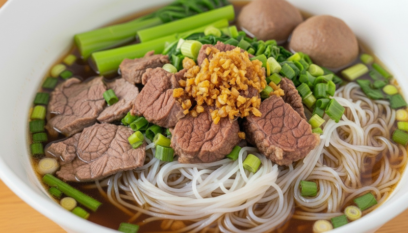 Braised Beef Noodle Soup Recipe | Guay Teow Nua Toon (ก๋วยเตี๋ยวเนื้อตุ๋น) – Authentic Thai Street Food at Home