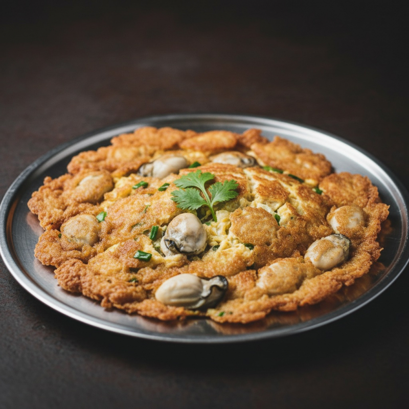 Hoi Tod Recipe | Thai Crispy Oyster Omelette